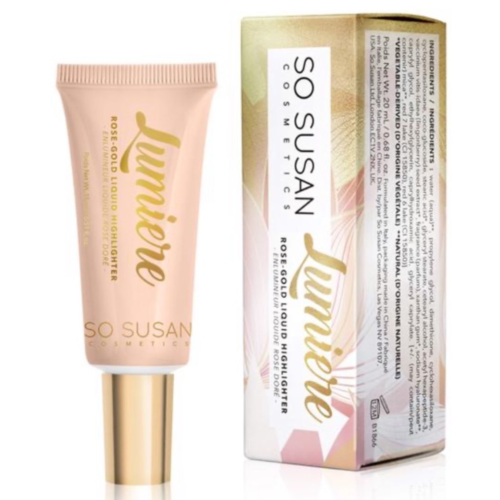 NIB Rose Gold Liquid Highlighter - Vegan